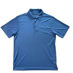 Pebble Beach Blue Golf Polo Men's Medium Performance Blend Lightweight